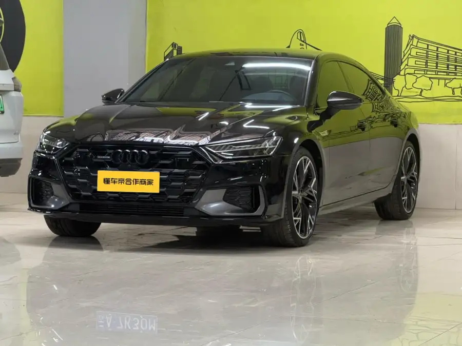 Audi A7L 45 TFSI quattro Black Knight