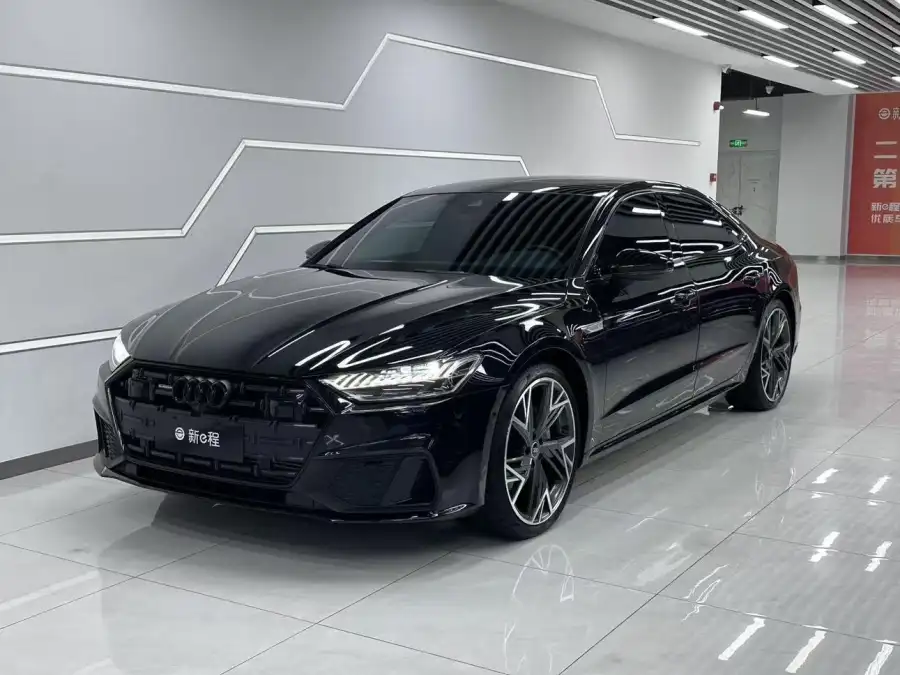 Audi A7L 45 TFSI quattro Black Knight